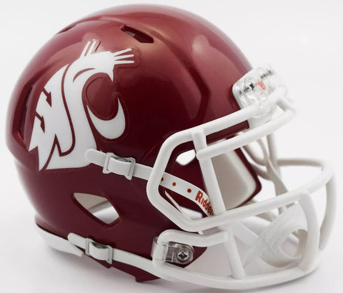 Washington State Cougars Crimson Alternate Riddell Mini Helmet