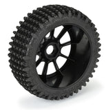 Pro- Line Racing PRO907421 1/8 Gladiator M2 Fr/Rr BgyTire MTD Blk Mach 10 2