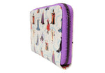 Loungefly Disney Villains Iridescent AOP Zip Around Wallet