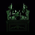 Loungefly Disney Haunted Mansion Gargoyle Wallpaper Mini Backpack Lights Up Glows In The Dark