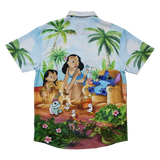 Loungefly Disney Lilo And Stitch Beach Scene Camp Shirt S Small