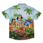 Loungefly Disney Lilo And Stitch Beach Scene Camp Shirt L-Large