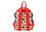 Loungefly Disney Mickey & Friends Classic All-Over Print Mini Backpack With Ear Headband