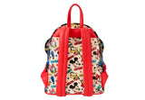 Loungefly Disney Mickey & Friends Classic All-Over Print Mini Backpack With Ear Headband