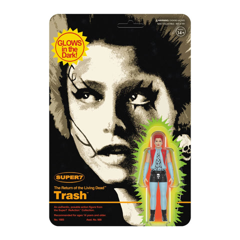 Trash The Return Of The Living Dead Monster Glow Super7 Reaction Figure