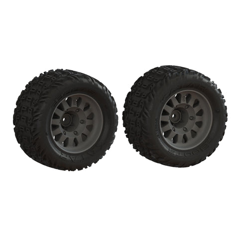 ARRMA ARA-1553 DBoots 'Katar' Tire Set Glued (1 Pair) Vorteks