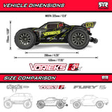 Arrma ARA3505T3 1/10 VORTEKS 223S DSC 2WD RTR Brushless Stadium Truck Pink