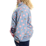 Loungefly Disney Minnie Dots French Terry Unisex Hoodie M-Medium