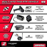 ARRMA 1/8 ARA4206V4T1 Typhon 4X4 MEGA 665 Brushed Buggy Blue