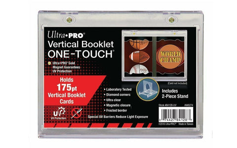 Ultra Pro Vertical Booklet 175pt One-Touch UV Protection Magnetic Clear Case