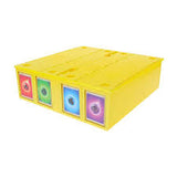 BCW 3200 ct 4 Row Collectible Card Bin Yellow