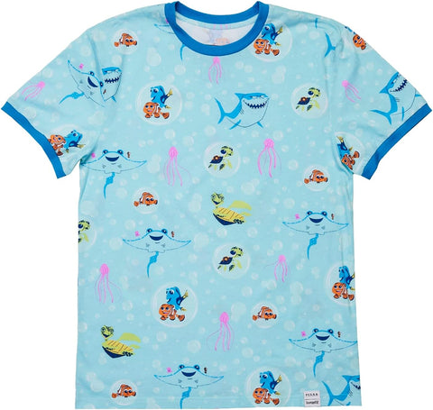 Loungefly Disney Pixar Finding Nemo 20th Anniversary Unisex Ringer T Shirt 2XL