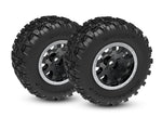 Traxxas 10771-STBLK 2.8" Black RXT Wheels and Sledgehammer Tires Mini Maxx (2)