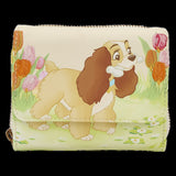Loungefly Disney Lady and the Tramp Pastel Tulip Trifold Wallet