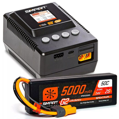 Spektrum SPMXPSS200 Smart Powerstage 5000mAh 2S LiPo & S155 Charger