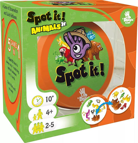 Spot It! Animals Jr. Card Game Asmodee