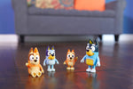 Bluey & Family 4 Pack of 2.5-3" Possable Figures