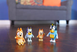 Bluey & Family 4 Pack of 2.5-3" Possable Figures