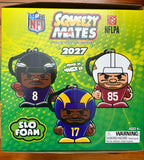 SqueezyMates 2027 NFL Gravity Feed Figure Box of 24 packs