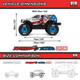 Arrma ARA2130FF Gorgon Grom 1/16 4X4 Truck RTR Battery Charger Freedom Flyer
