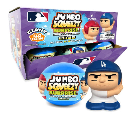 2025 MLB Jumbo Squeezy Susprise Slo-foam MLB Figure 18 pack Box