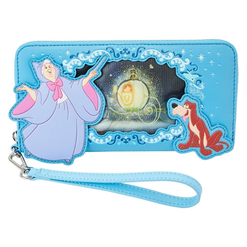 Loungefly Disney Cinderella Princess Lenticular Series Zip Around Wallet