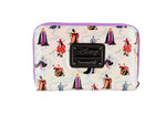 Loungefly Disney Villains Iridescent AOP Zip Around Wallet