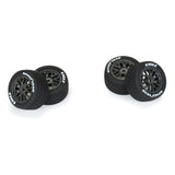 Pro-Line 1/12 Goodyear Eagle Wet Tire F/R MTD Gray Wheels (4): Losi NASCAR