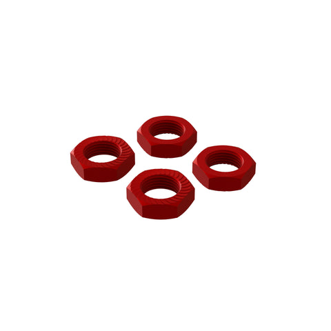 ARRMA ARA310906 Aluminum Wheel Nut 17mm (Red) (4)