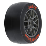 Pro-Line Racing 1/12 Goodyear Eagle Option Tire F/R MTD Gray Wheels (4): Losi NASCAR