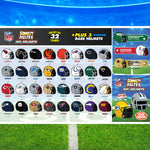 SqueezyMates 2025 NFL Gravity Feed Helmet Figure Box of 24 packs