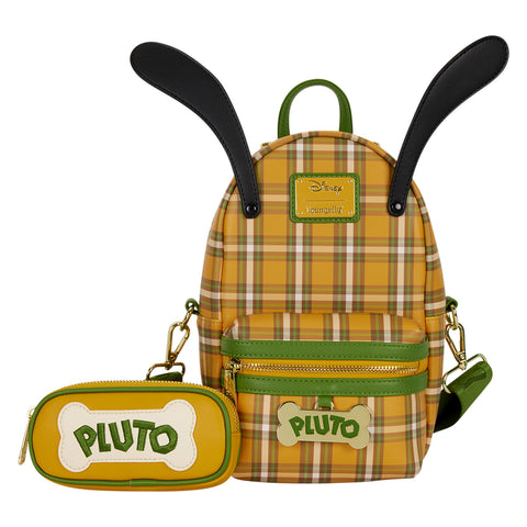 Loungefly Pluto 95th Anniversary Plaid Sling Crossbody Bag with Coin Bag