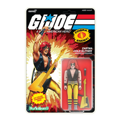 G.I. Joe Zartan Cold Slither Master of Disguise Super7 Reaction + Action Figure