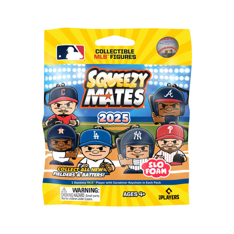 Squeezymates MLB Baseball Series 2025 mystery Pack Figure Slofoam Keychain