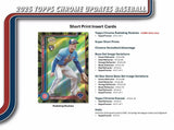2025 Topps Chrome Baseball Update Blaster Box