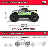ARRMA ARA4202V4T2 1/10 GRANITE 4X4 Mega 665 Brushed Monster Truck Blue