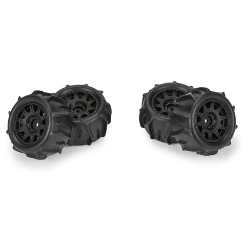Pro-Line PRO1031110 1/18 Dumont F/R Tires MTD 12mm Black Raid (4): Granite GROM