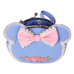 Loungefly Minnie Mouse Floral and Lace Kisslock Crossbody Bag