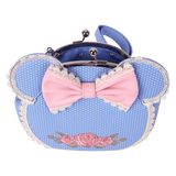 Loungefly Minnie Mouse Floral and Lace Kisslock Crossbody Bag