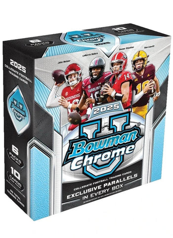 2025 Bowman Chrome U Football Mega Box