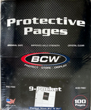 BCW Protective Pages 9 Pocket (100 pages per box)