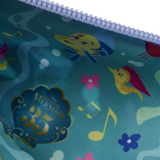 Loungefly Disney The Little Mermaid Ariel Life is the Bubbles AOP Nylon Wristlet/Pencil Case