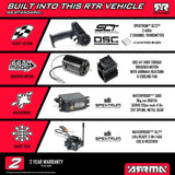 ARRMA ARA4202V4T2 1/10 GRANITE 4X4 Mega 665 Brushed Monster Truck Blue