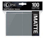 Ultra Pro Eclipse Pro Matte Deck Protector Sleeves Standard 100 ct 66mm x 91mm Grey