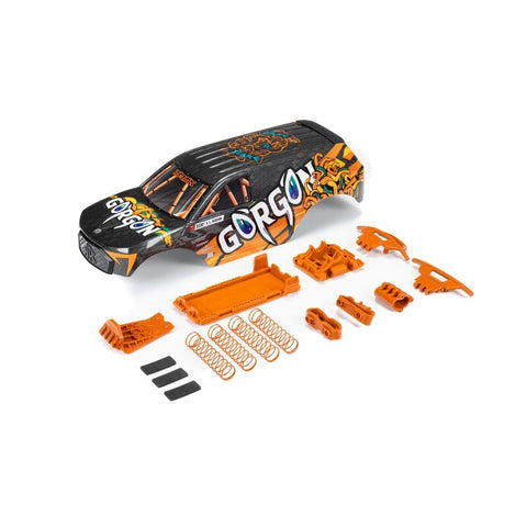 Arrma ARA402357 GORGON Painted Decaled Trimmed Body Orange Set