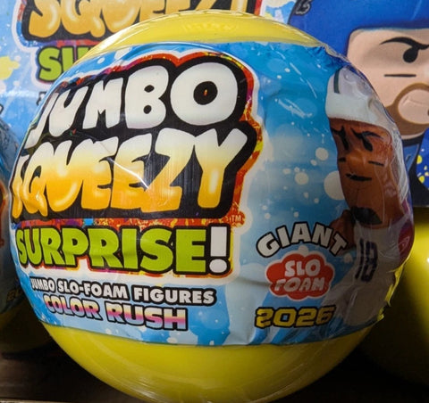 1 CAPSULE 2026 NFL Football JUMBO SQUEEZY MATE BLIND PACK 5" SLOW RISE FOAM