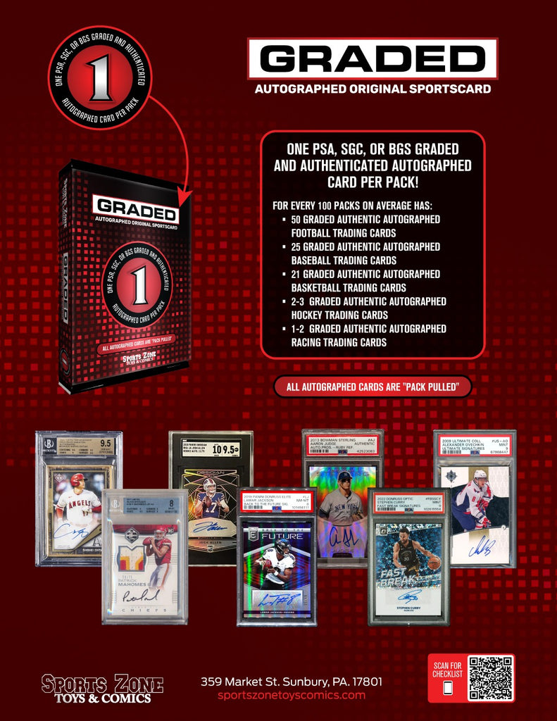 2025 Graded Autograph PSA BGS SGC All Sports Box 1 Autographed card Fo SPORTS ZONE TOYS & COMICS 2025 Graded Autograph PSA BGS SGC All Sports Box 1 Autographed card Fo SPORTS ZONE TOYS & COMICS
