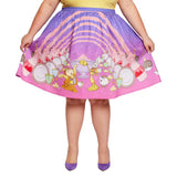 Loungefly SS Disney Beauty And The Beast Core Skirt L-Large