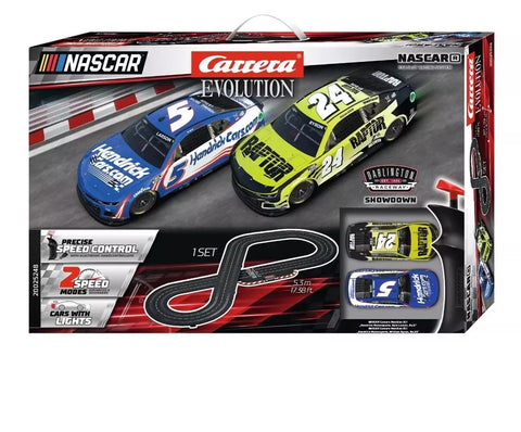 Carrera Evolution 20025248 NASCAR Darlington Showdown Slot Car Race Track Set 1:32