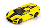 AFX 22013 HO Mega G+ MG+ Plus Corvette C8 Yellow Slot 1:64 Race Car